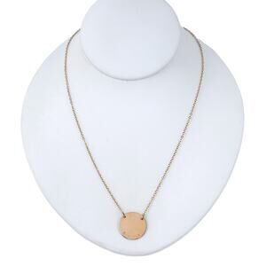 Estate 1/20 14K Gold Filled Randall Disc Pendant Necklace 17"-19"